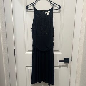 White House Black Market Black Backless Dress